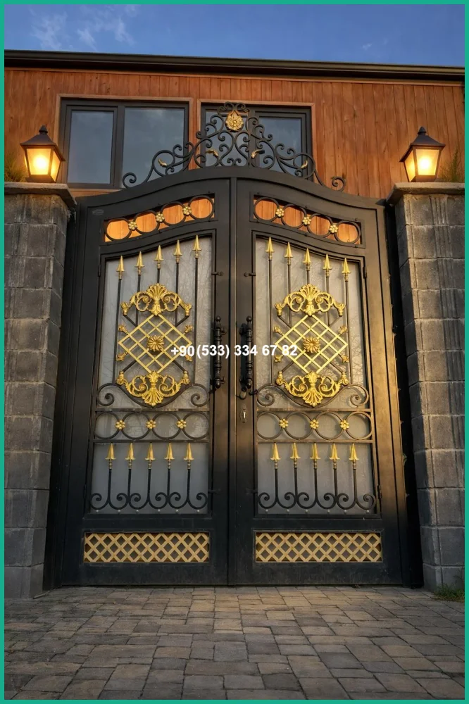 VİLLA KAPILARI-FERFORJE VİLLA KAPILAR-VİLLA GİRİŞ KAPILAR tas21833